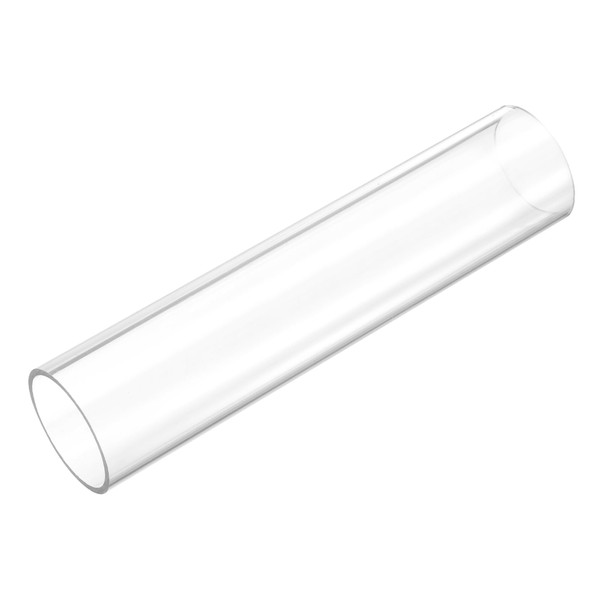 sourcing map Rigid Round Clear Tubing 32mm(1 1/4") ID x