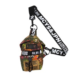 Street Crossbody Bag Cool Chest Shoulder Purse Freestyle Sling Bag Personality Hip-hop Phone Pouch