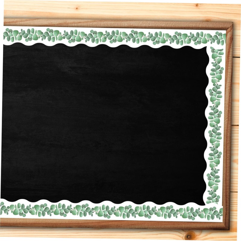 CAXUSD 1 Roll Eucalyptus Bulletin Board Border Stickers Classroom Decor