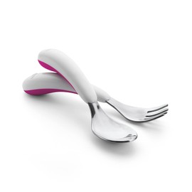 Oxo Oxo Tot 6124100 Fork and Spoon Set (Pink)