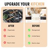 EQEY Kitchen Utensil Holder, 5.1" Metal Cooking Utensil Crock with