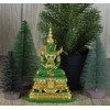 BUDDHO Emerald Buddha Statue 6" H. Knee to Knee 2