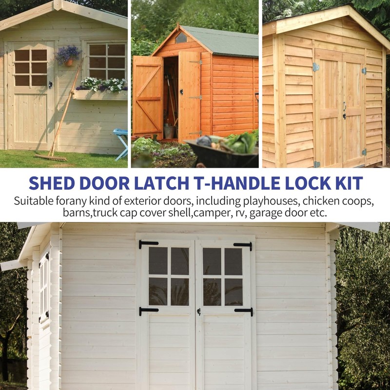 Gnellkoor Shed Door Lock Latch, 5-1/2 Inch Stem Shed Door