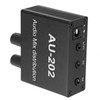 Stereo Mixer Audio Distributor 2 Input 2 Output 3.5mm Jack