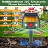 JNKNT Ultrasonic Animal Repeller,360° Solar Pest Animal Repellent,Cat Repellent Outdoor