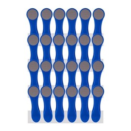 24 Clothes Pegs Laundry Clips with Spiral Springs Made of Stainless Steel and Soft Grip Soft Grip Soft Touch Indigo Grey
