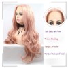 Angle Lucky Peach Pink Wig for Women Synthetic Lace Front