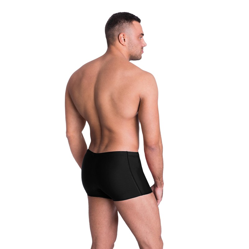 Aquarti Men's Swimming Trunks with Zip Pocket Swimming Shorts, black