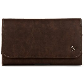 For HTC Desire 626 626s Brown Horizontal Belt Clip Holster Leather Pouch Case for HTC Desire 626 626s