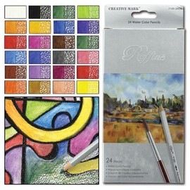Raffin233; Watercolor Pencils Set of 24 - Assorted Colors
