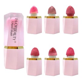 Blush Rubor Colorete Liquido 6 Pcs Tonos Distintos Multiusos Multicolor