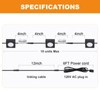 LUMILAND Wired LED Puck Lights Square 2.68" Wide 3000K, 120V