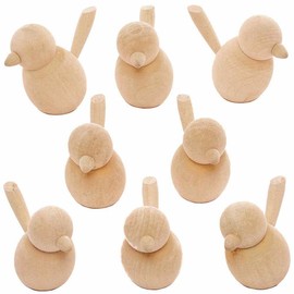 Baker Ross FC877 Wooden Birds - Pack of 6, Wood Models for Painting and Decorating, Kids Arts and Crafts Projects