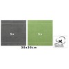 Washcloth set PREMIUM 10 pieces 100% cotton quality 470gsm, colour