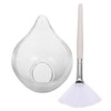 Flat Brush Applicator Spa Bowl for Peels Diy Mask Mixing Skincare Essentials
