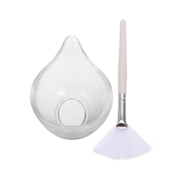 Flat Brush Applicator Spa Bowl for Peels Diy Mask Mixing