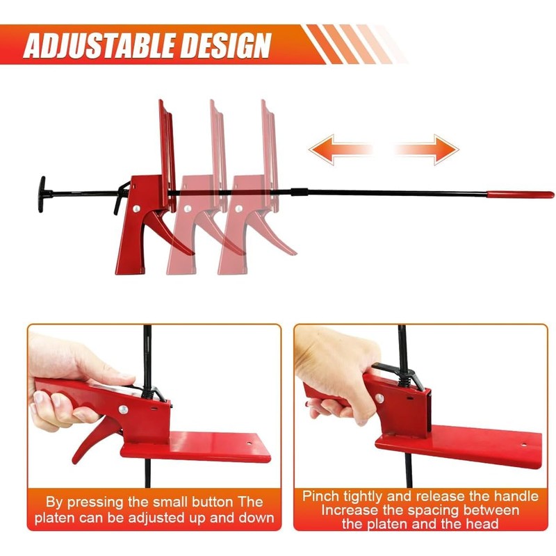 Adjustable Brake Pedal Hold Down Tool with Handle Trigger 28