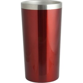 MIP Living Tumbler, 15.9 fl oz (450 ml), Vacuum Insulated, Stainless Steel, Red