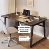 Mrsanmu Small Computer Desk,39.4 Inch Standing Home Office Desk for