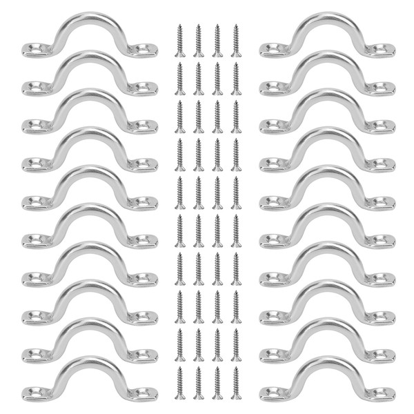 Ksvaye Pack of 20 Fender Eye Plate Stainless Steel 304