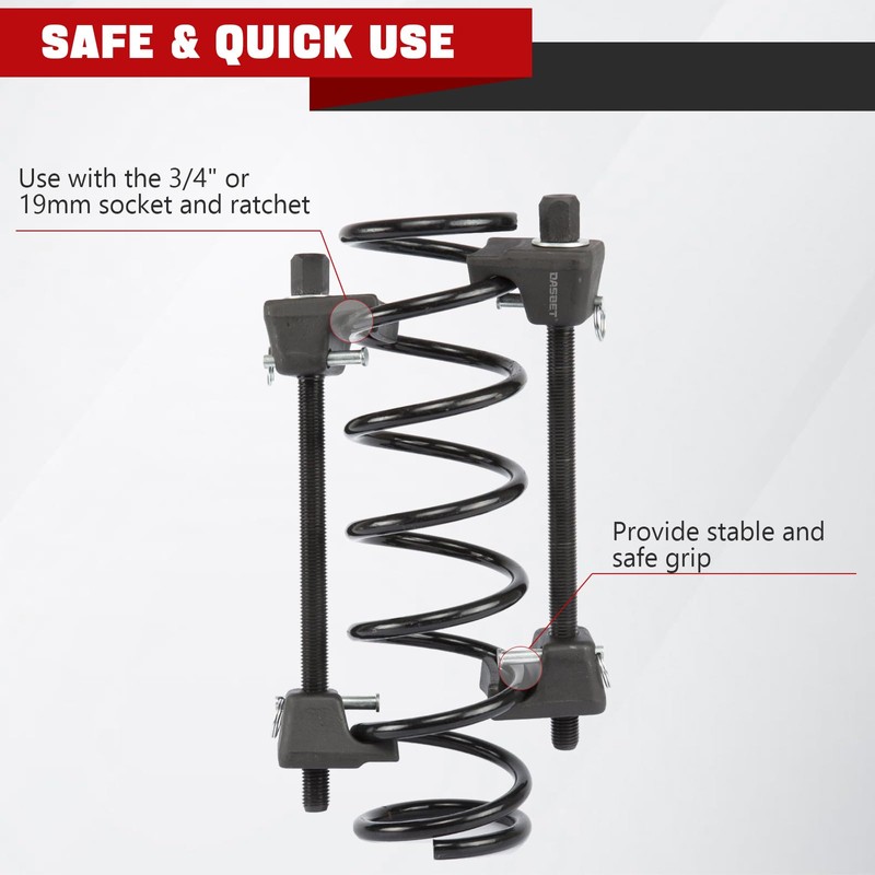 DASBET Macpherson Strut Spring Compressor Tool Kit 2PCS Coil Spring