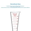 stonylab Graduated Cylinder, 1-Pack Borosilicate Glass Conical Measuring Cylinder Beaker