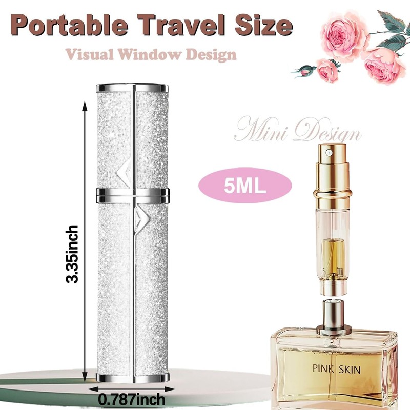 Travel Atomizer Refillable Portable Perfume Bottles Refillable Sprayer Travel Perfume