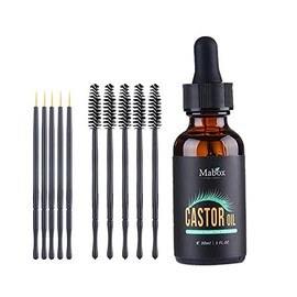 Uva Natural - Aceite de Ricino Para Pestaas, Cejas, Cabello y Barba 30 ml  Prensado en fro, rico en vitamina E y omegas. Ayuda a nutrir, fortalecer e 