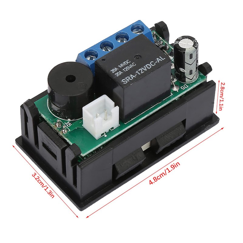 LCD Digital Thermostat, DC 12 V Temperature Controller Measuring Device