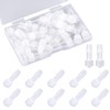 30pcs Syringe Adapter, Clear Male Luer Lock 1/4" Luer Lock