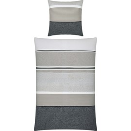 Erwin Müller Bed Linen Winter Jersey Grey Size 1x 135x200 cm + 1x 80x80 cm