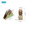 PATIKIL 2" V Groove Caster, 2 Pack V-Type Groove Wheel