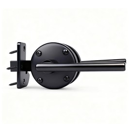 Gate Latch for Wooden Fence Double Side Gate Latch Heavy Duty Swinging Door Latch Gate Hardware for Outdoor Fence, Wooden Gates, Pool Gate, Backyard, Gardens（ R）