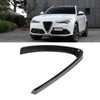 Bumper Grill Trim V Shape Frame Decoration Bright Black Replacement