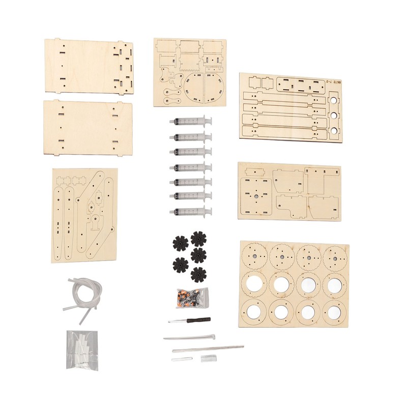 Wooden Hydraulic Excavator DIY Manual Detachable Educational Stimulation Hydraulic Excavator