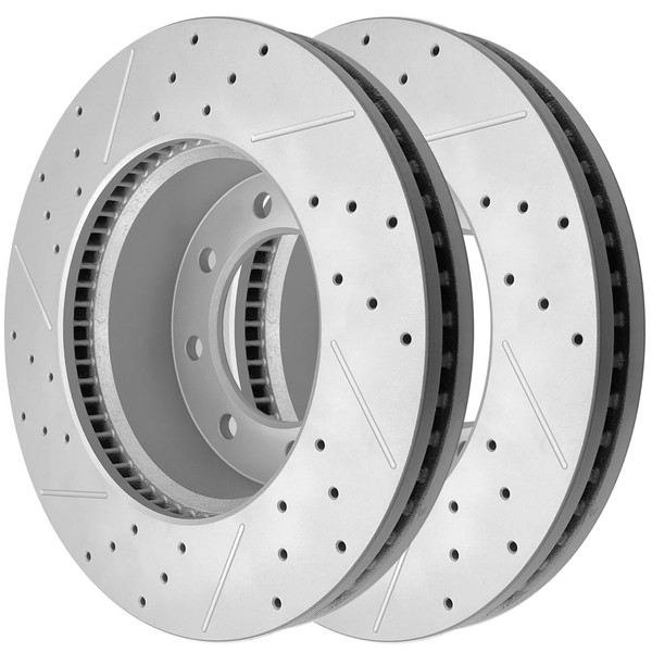 ACB ZONE Disc Brake Rotor Front Drilled and Slotted Vented