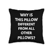 Funny Passover, Jewish Holiday, Four Questions, Seder Throw Pillow