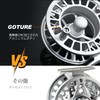 Goture Fly Reel, Large Arbor, Aluminum Alloy, Disc Drag, Left