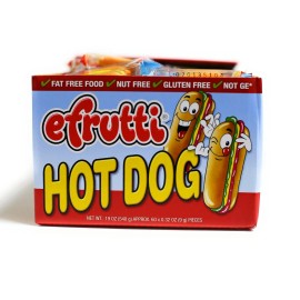 Fun Express Efrutti Hot Dog Gummi Candy - Candy -60 Pieces