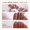 Glamnetic Press On Toenails - Creamer | Neutral Nude and
