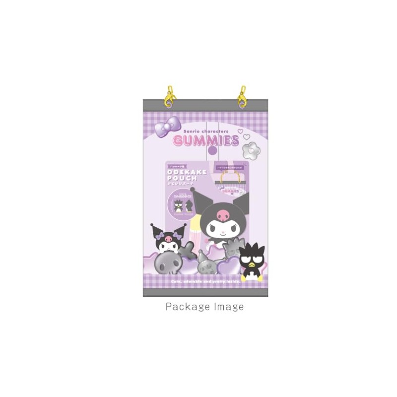 Tees Factory Sanrio SR-5544269PB Package Style Outing Pouch, Purple Black
