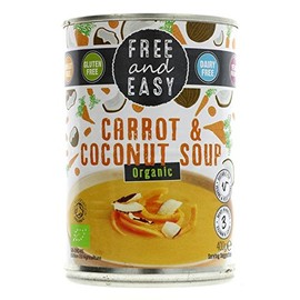 Free & Easy Organic Carrot & Coconut Soup 400g - Pack of 4