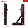 Highdecora Folding Shelf Bracket, 2 Pcs Heavy Duty Foldable Shelf