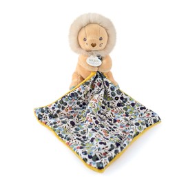 Doudou et Compagnie BOH'AIME DC4018 Lion Doll with Cuddly Toy - Flower Shape Box - Beige - Gift Idea for Birth Girls and Boys
