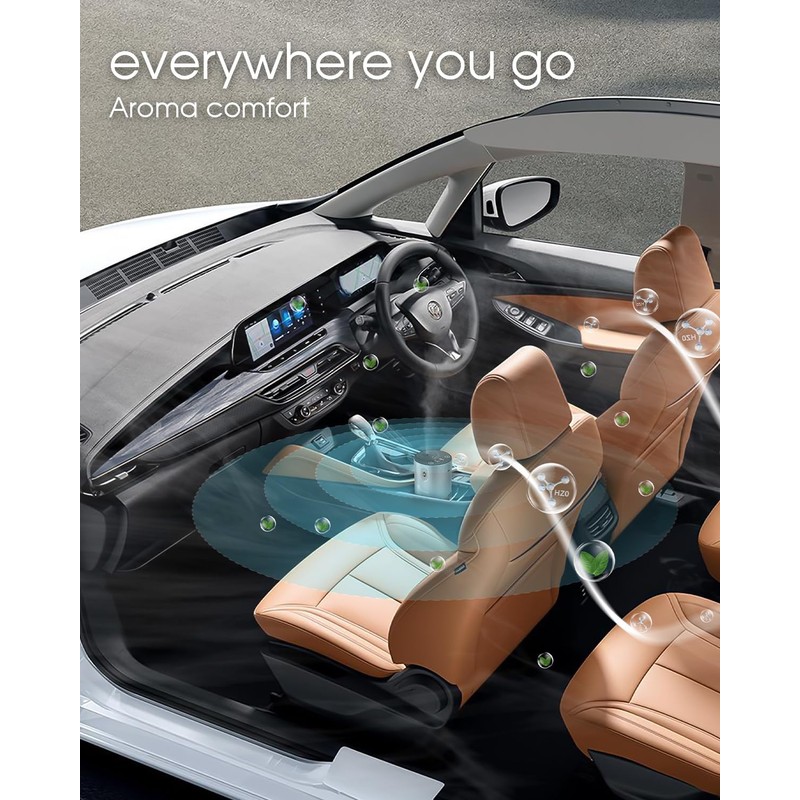 Essential Oil Diffuser - Aluminum Waterless Diffuser 20ml Large Capacity,