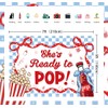 She's Ready to Pop Backdrop Coquette Retro Soda Baby Shower