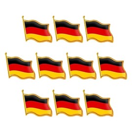 15 Stück Deutschland Pin Anstecker, Deutschland Flagge Klein Fahnenpin, Deutschland Fanartikel Anstecknadel, Deutschland Aufkleber Fahne Deutschland für Jacke & Rucksack