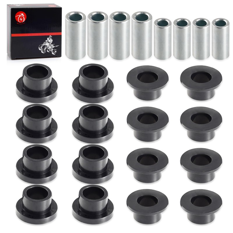 Front & Rear Shock Absorber Bushings Sleeve Kit 16Pcs For