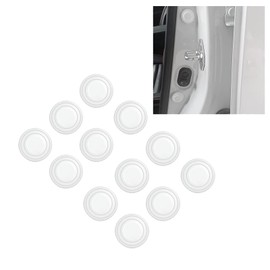 12-Piece White Car Door Shock Cushion, Compatible with Benz A-Class, A180/B Class, C Class Sedan, CLA180/E Class Sedan, E-Class Wagon, GLC, GLE, GLK, ML350, S Class Coupe/S Class Sedan, Sticker Gasket