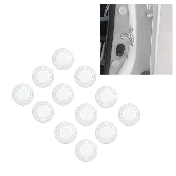 12-Piece White Car Door Shock Cushion, Compatible with Benz A-Class,